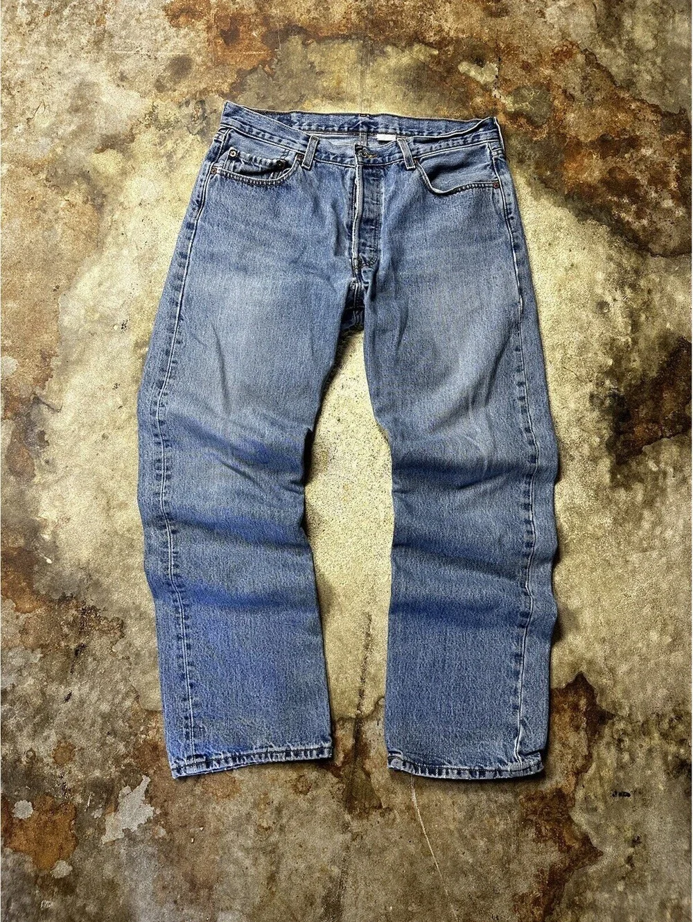 Vintage Levis 501 Jeans Mens 34x30 Blue Button Fly Made In USA Denim 90s